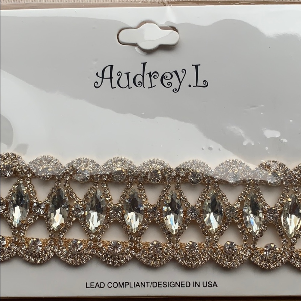 Rhinestone choker